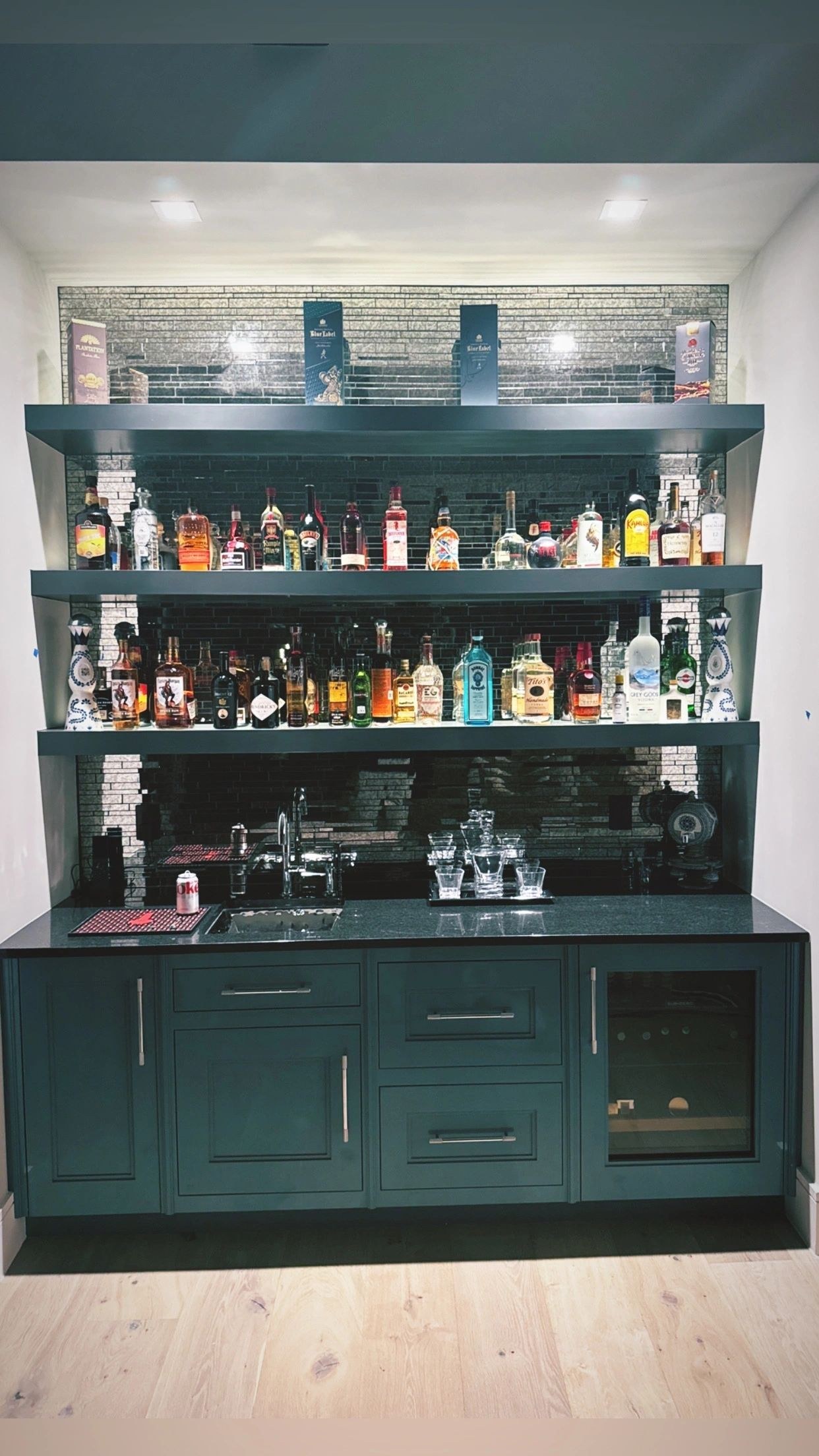 Full height fitted cabinetry installation